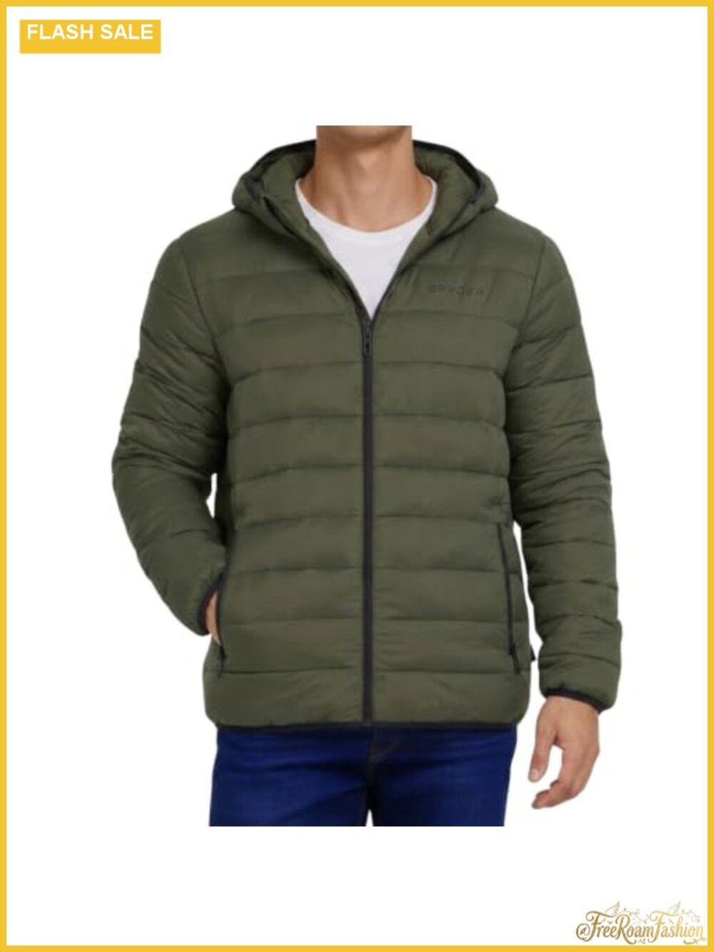 Packable Lightweight Quilted Hooded Puffer Jacket Men Winter Coat